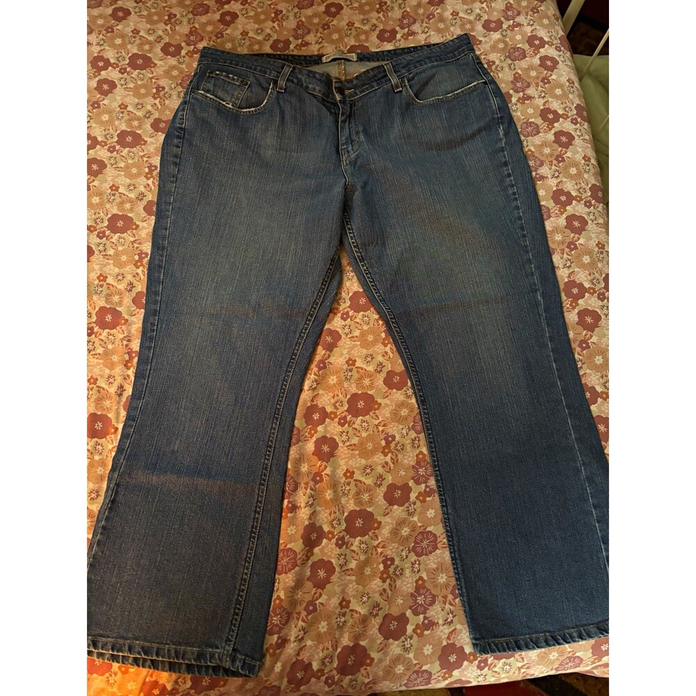 Levi Strauss Signature Women’s Jeans 42x28 Stretch Low Rise Bootcut Blue